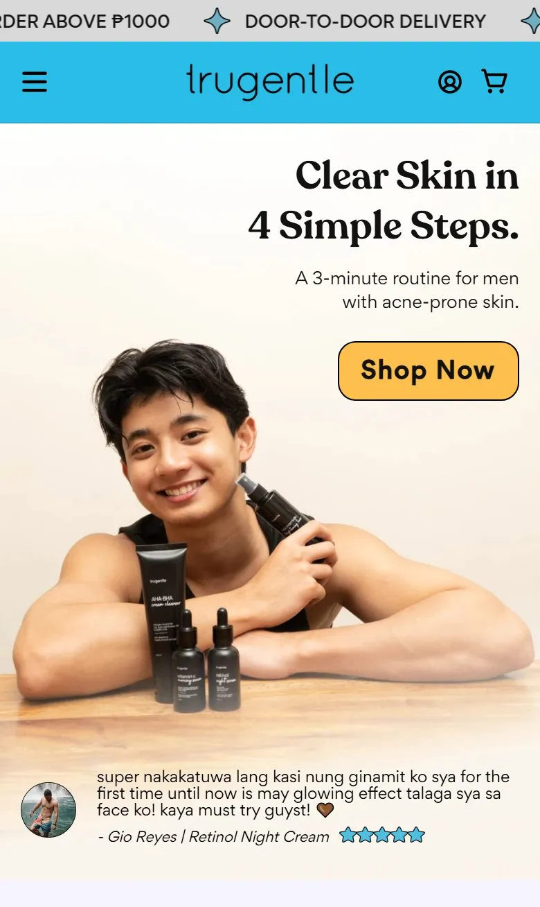TruGentle — Men's skincare