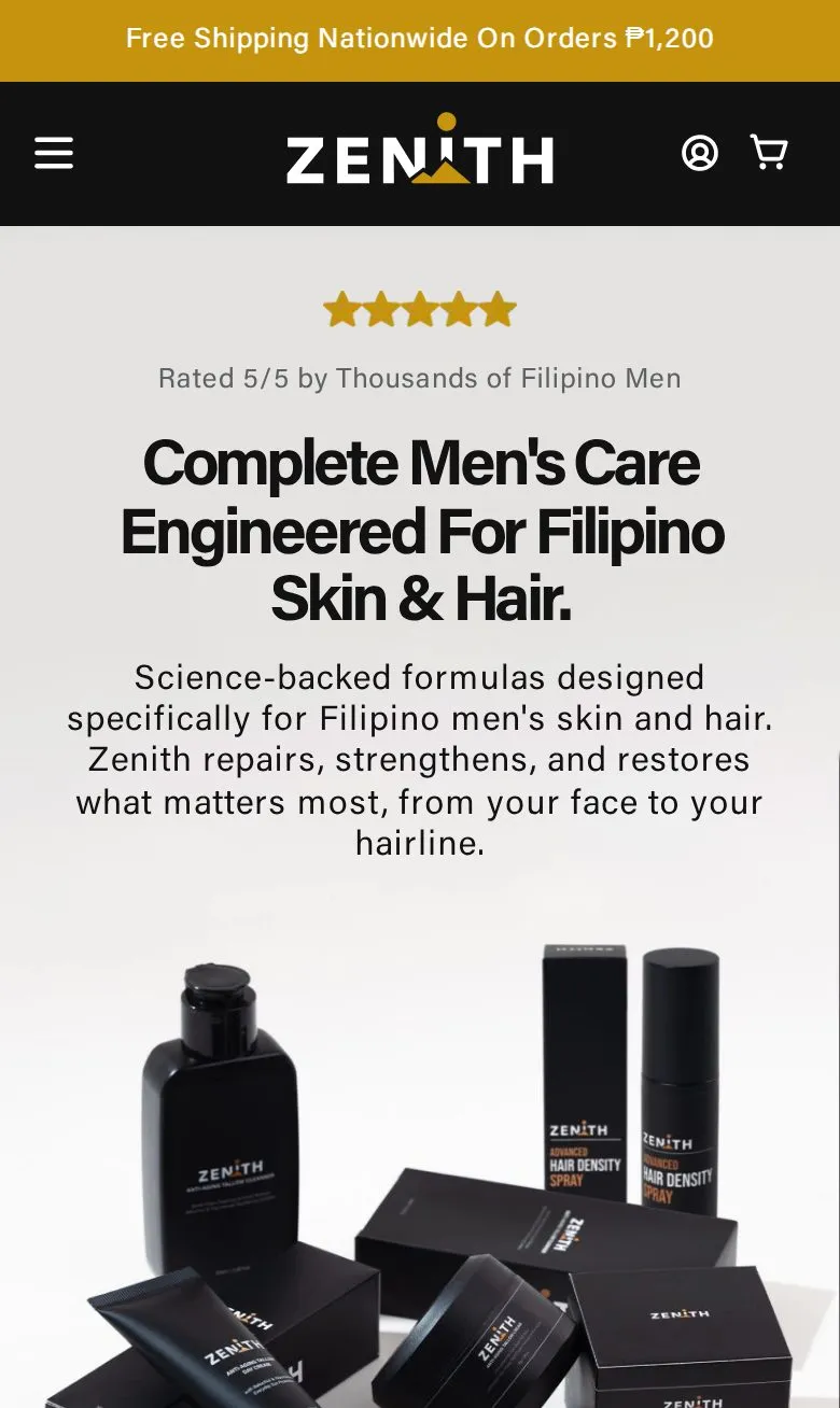 Zenith Men — Men's grooming
